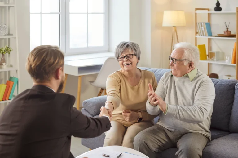 Seniors discussing the cost of memory care